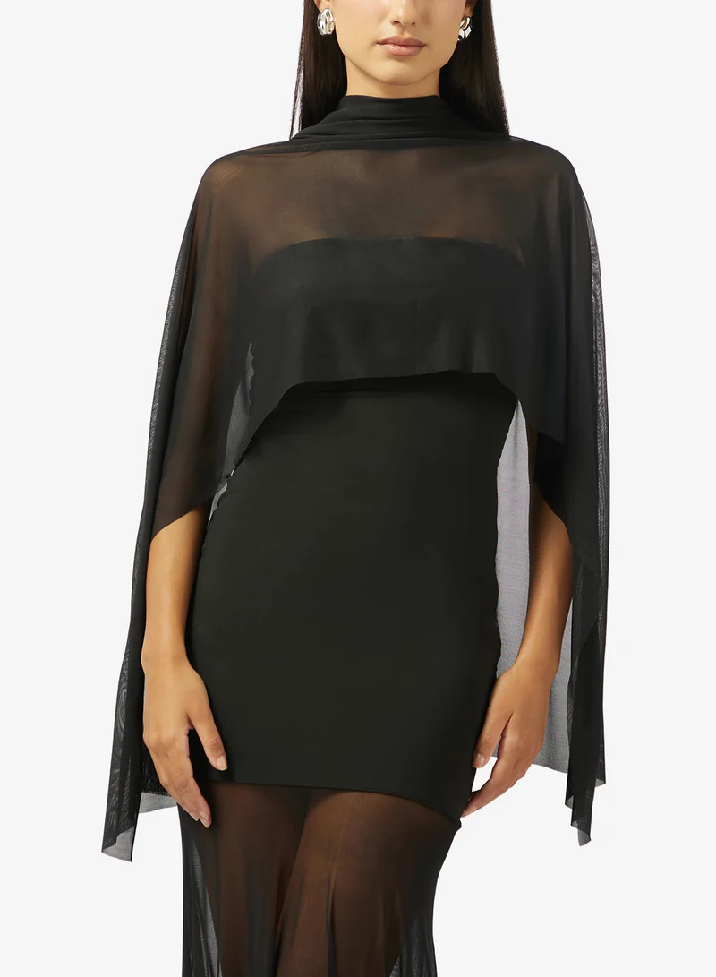 Ella Limited Edition  Bandeau Dress With Sheer Hem for Women | Best Price UAE